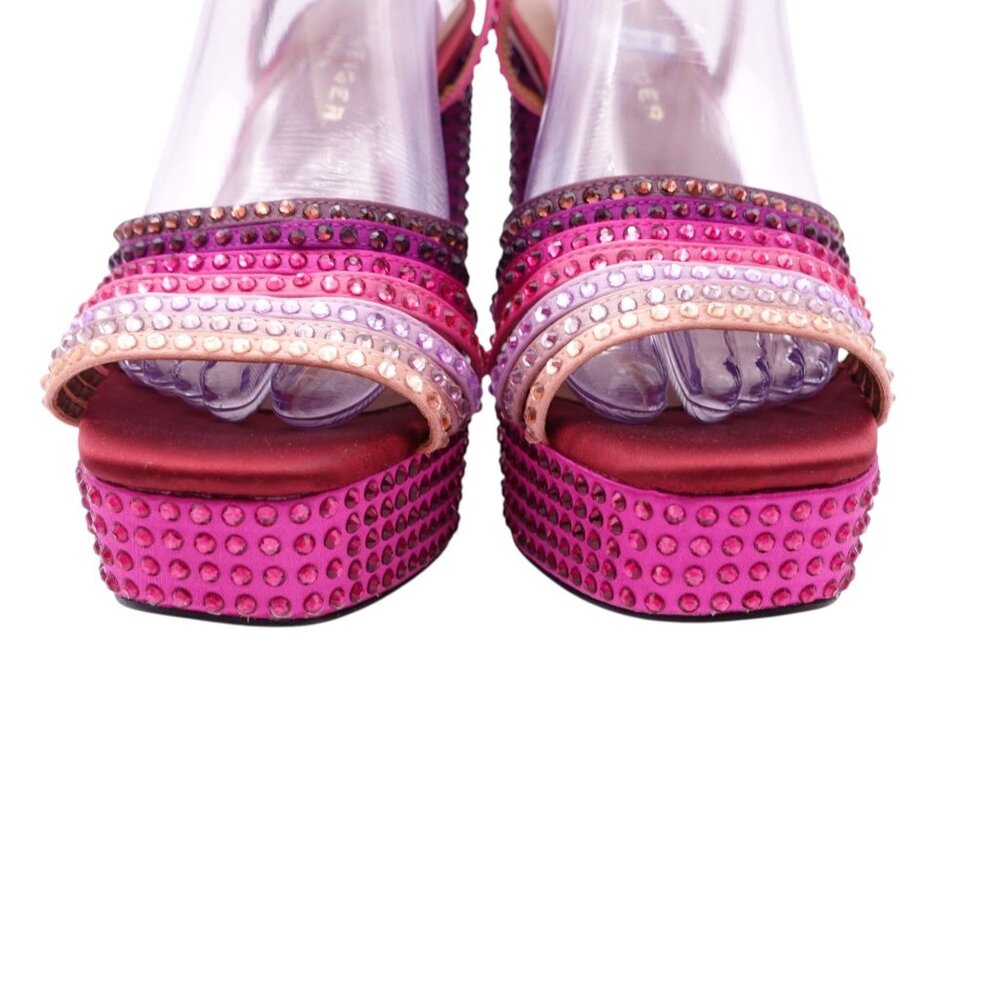 Kurt Geiger Pink and Purple Platform Sandals - Picture 3 of 12